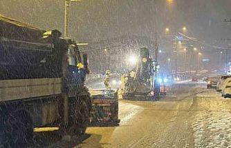 Düzce’nin yüksek kesimlerinde kar kalınlığı 10 santimetreye ulaştı
