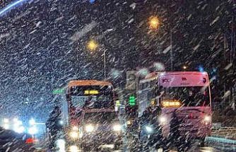 Edirne’de yoğun kar yağışı etkili oluyor