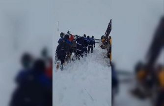 Ekipler enerji için seferber oldu: Ekipler direkleri sırtında taşıdı