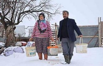 Elazığ’da besicilerin kış mesaisi