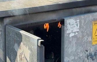 Elektrik panosundaki yangın korkuttu