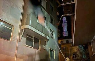 Elektrikli soba yangına neden oldu: Daire alev alev yandı