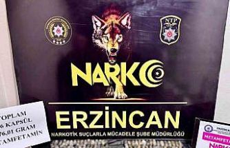 Erzincan’da 1 kilo 276 gram metamfetamin ele geçirildi