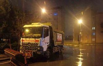 Esenyurt Belediyesi olumsuz hava şartlarına karşı 24 saat görev başında