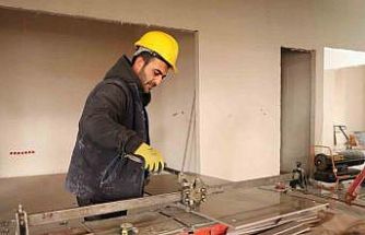 Eskişehir’in ayazında inşaatta bahar havası