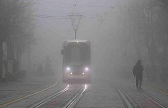 Eskişehirliler pazar sabahına sisle uyandı