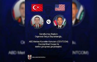 Genelkurmay Başkanı Bayraktaroğlu, CENTCOM Komutanı Cooper ile görüştü