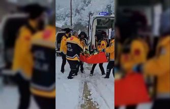 Giresun’da 79 yaşındaki hastanın imdadına arazi tipi ambulans yetişti