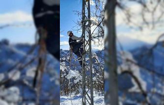 Giresun’da kesintisiz enerji için kar kış demeden çalışıyorlar