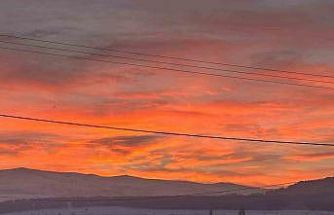 Gökyüzünde kızıl şölen