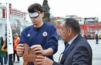 Görme engelliler için Bakırköy’de Empati Parkuru kuruldu