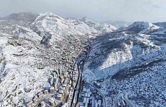 Gümüşhane’de kar görsel şölene dönüştü