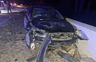 Hisarcık’ta otomobil ile motosiklete çarpıştı: 2 yaralı