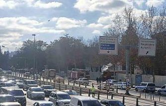 İçişleri Bakanlığı yerleşkesinde konteyner yangını