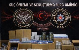 İzmir’de kaçak sigara operasyonu: 500 bin adet makaron ele geçirildi