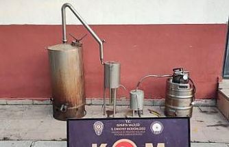 Kaçak alkol operasyonunda 577 litre el yapımı alkol ele geçirildi