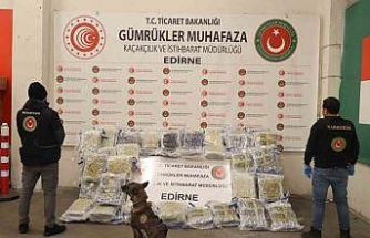 Kapıkule’de 144 kilo esrar ele geçirildi