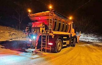 Kar yağışı Osmangazi’de hayatı aksatmadı