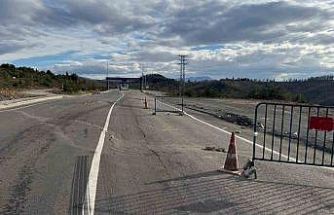 Karadeniz Ereğli OSB yolunda göçük