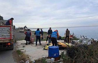 Karadeniz Ereğli’de plajlar bölgesindeki kaçak yapılan kaldırıldı