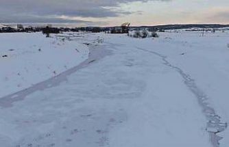 Kastamonu buz kesti: Dereler, barajlar ve göletler dondu