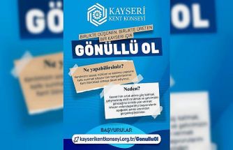 Kayseri Kent Konseyi’nde Kent Gönüllüleri Başvuruları başladı