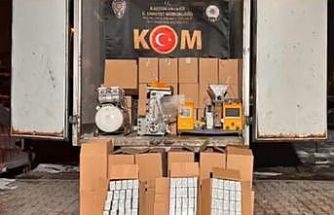 Kayseri’de kaçak sigara operasyonu: 1 gözaltı
