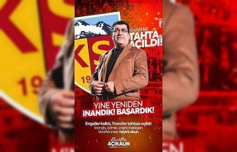 Kayserispor’un transfer tahtası açıldı