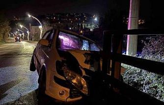 Kaza yapan sürücü aracı bırakıp kayıplara karıştı