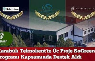 KBÜ mezunları ve akademisyenlerinin kurduğu 3 firmaya SOGREEN desteği