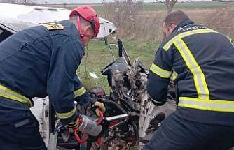 Kırklareli’nde feci kaza: 1 ölü, 1 yaralı