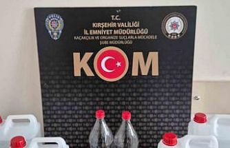 Kırşehir’de sahte alkol operasyonu: 1 gözaltı