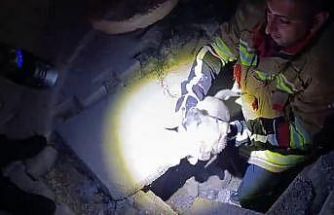 Kuyuya düşen yavru köpeği itfaiye kurtardı