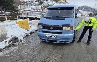 Malatya’da kış lastiği denetimleri artırıldı