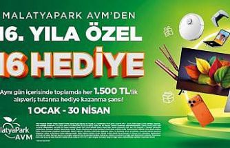 MalatyaPark AVM’den 16. Yıla özel büyük çekiliş kampanyası