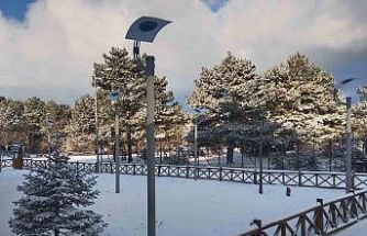 Manisa Spil Dağı Milli Parkı beyaza büründü