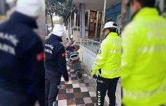 Manisa’da kaldırımı işgal eden motosikletlilere ceza yağdı