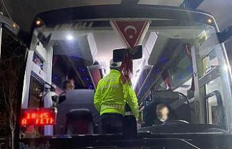 Manisa’da terminallerde otobüslere emniyet kemeri denetimi