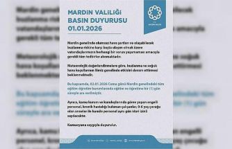 Mardin’de eğitime 1 gün ara verildi