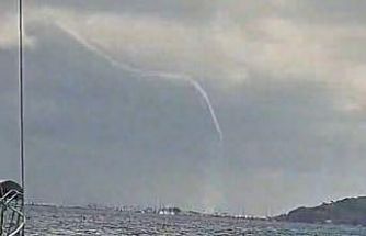 Marmaris Körfezi’nde hortum paniği