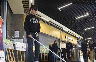 Mersin’de görme engelliler için empati parkuru kuruldu