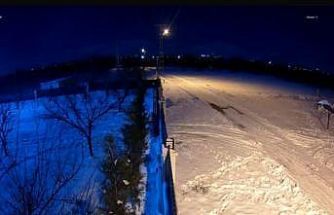 Meteorun düşme anı kamerada