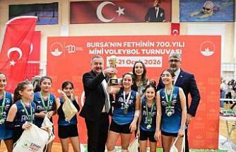 Mini Voleybol Turnuvası’nda ödüller sahiplerini buldu