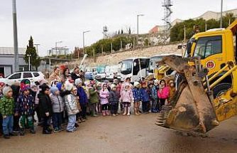 Minik öğrenciler Bilecik Belediyesi Atölye Birimi’ni gezdi