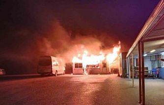 Mudanya’da minibüs duraklarında yangın paniği