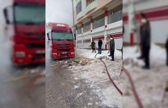 Muş’ta park halindeki tırda yangın