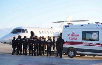 Muş’ta tedavi gören hasta, uçak ambulansla Ankara’ya nakledildi
