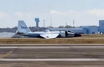 NASA’ya ait araştırma uçağı arıza nedeniyle gövde üzerine iniş yaptı