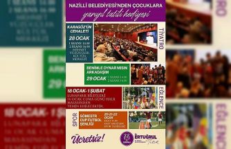 Nazilli Belediyesi’nden çocuklara yarıyıl tatili hediyesi