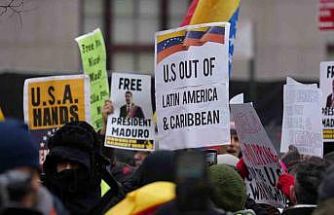 New York’taki duruşma öncesi Maduro ve eşinin serbest bırakılması için protesto